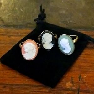 Three Cameo Rings